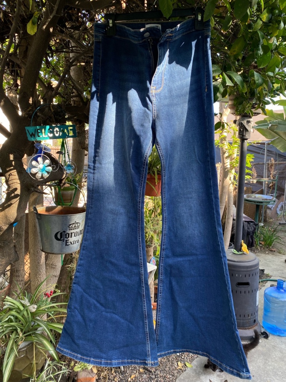 Forever 21 Men's Dark Blue Bootcut Jeans
